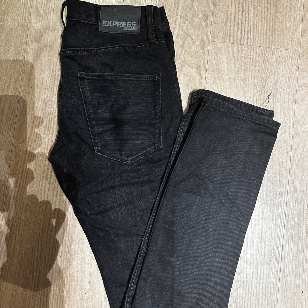 Express Men's Dark Denim Slim Jeans